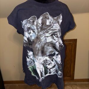 Graphic Wolf T-Shirt Vintage